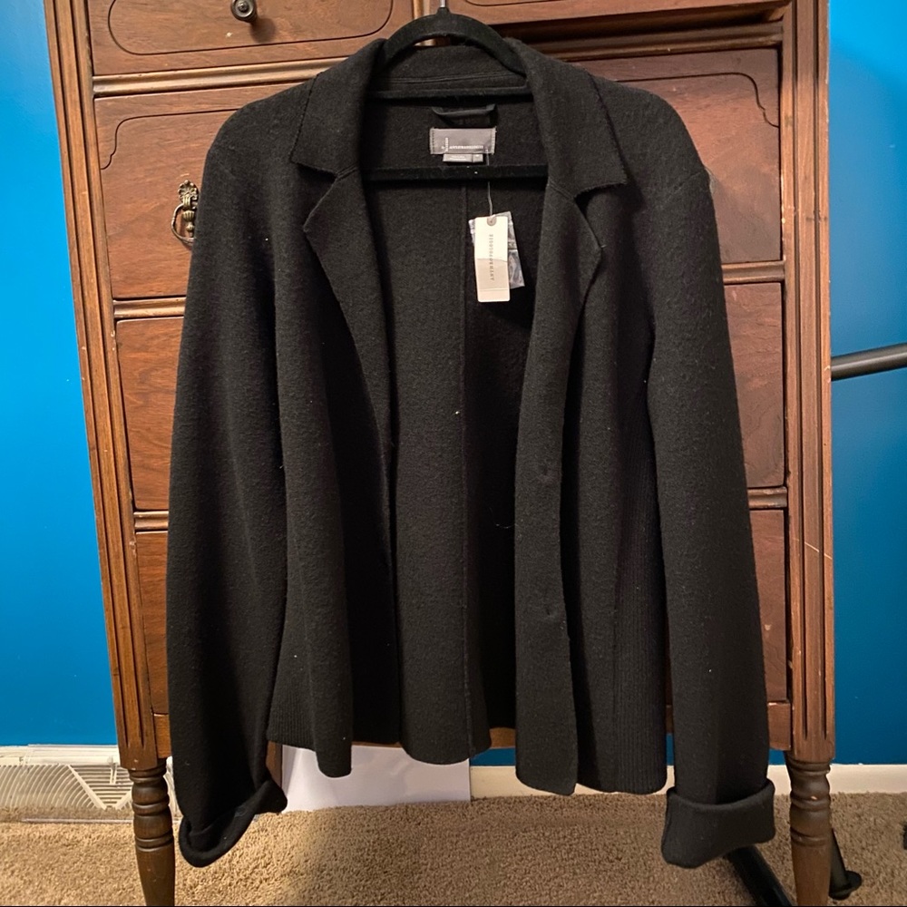 Anthropologie GRACIE SWEATER BLAZER sz M NWT
